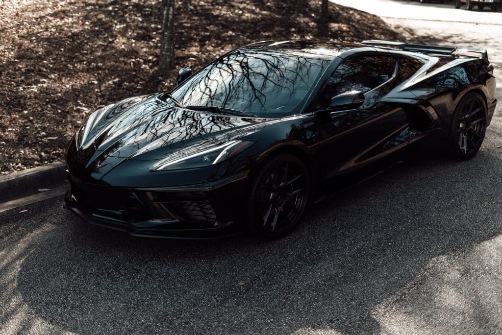 Corvette C8 With Side and Rear Window Tint